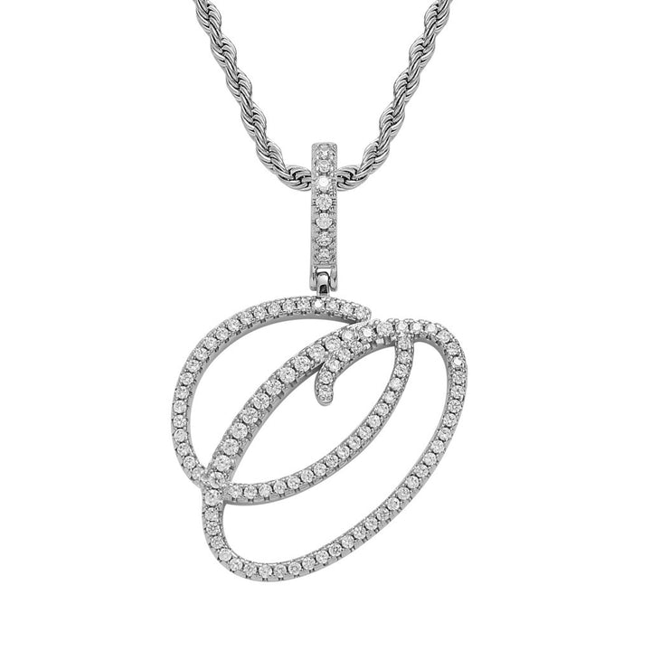 Personalized Letter Zircon Pendant Necklace