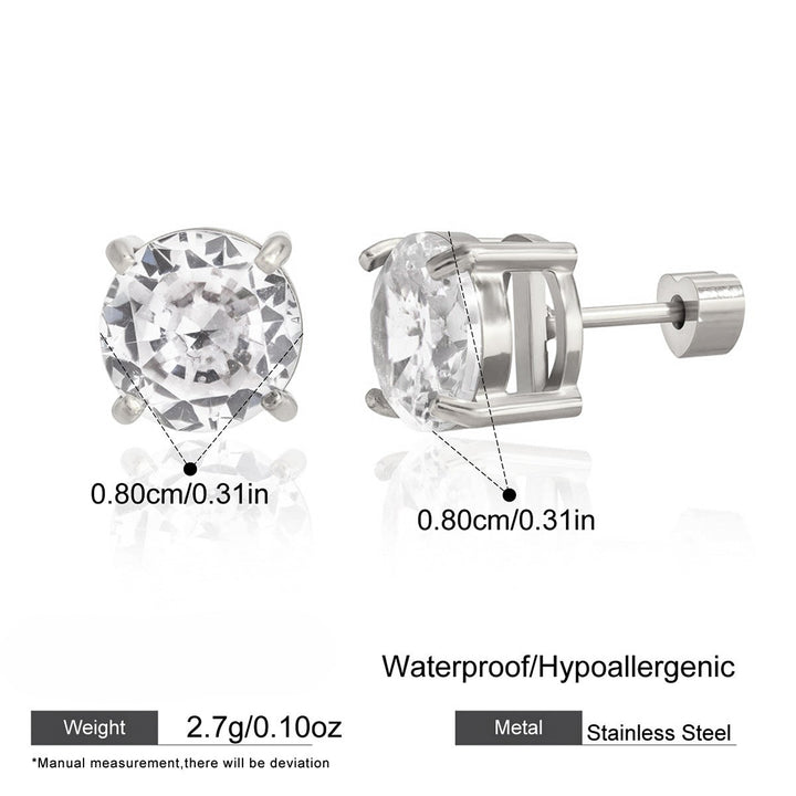 Lumière CZ Stud Earrings