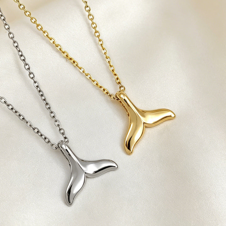 Whale Tail Pendant Necklace
