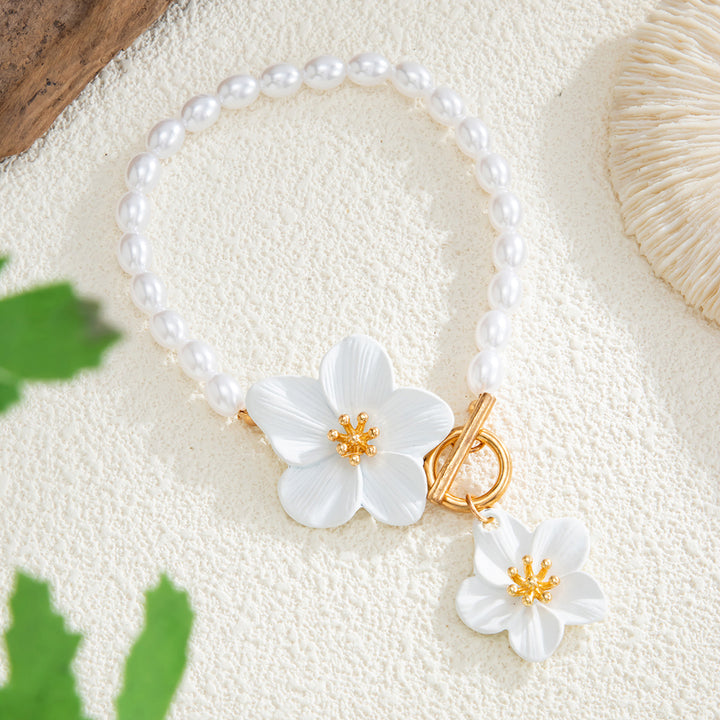 Floral Pearl Anklet
