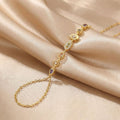 Multi Gem Vertical Chain Bracelet