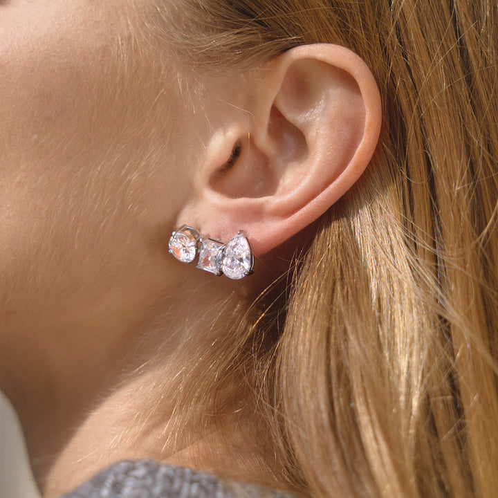 Lumière CZ Stud Earrings