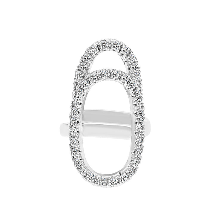 Pavé Zircon Nail Ring