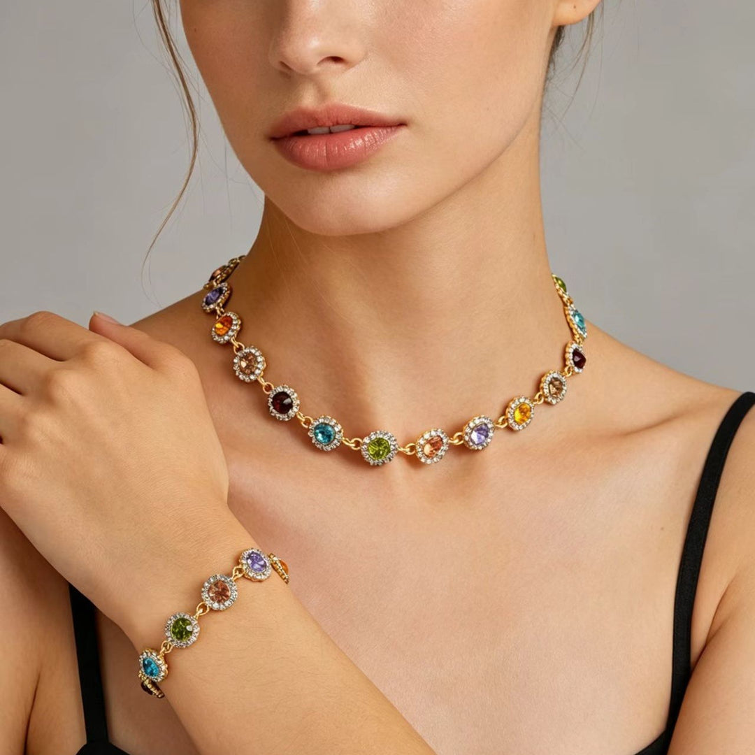 Spectrum Halo Jewelry Set