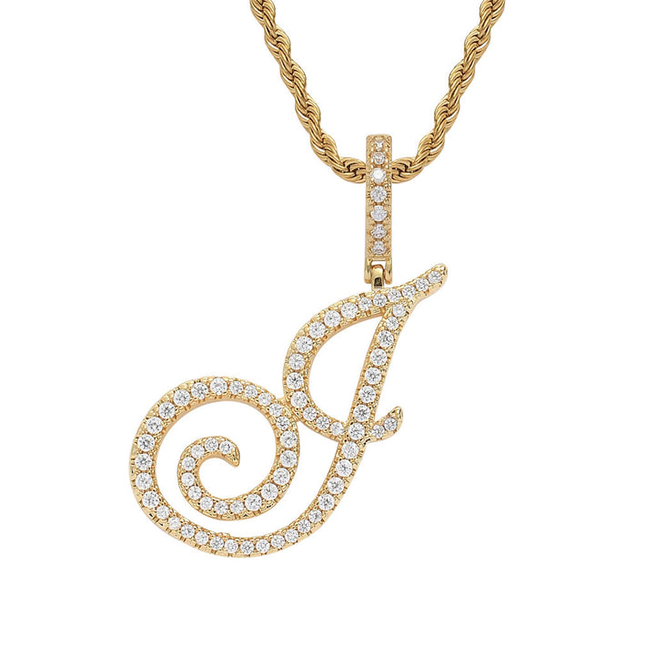 Personalized Letter Zircon Pendant Necklace