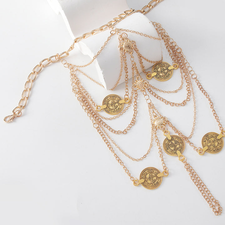 Layered Draped Anklet