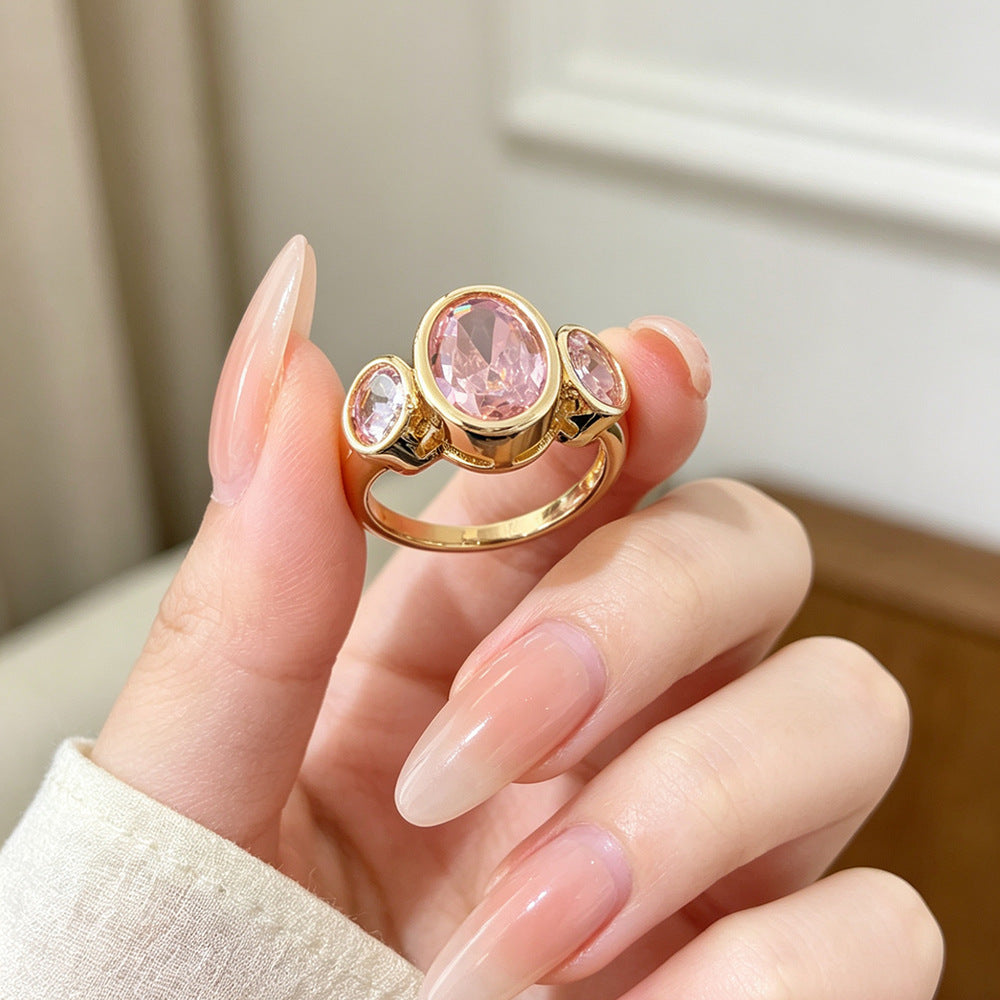 Triple Oval Radiance Ring