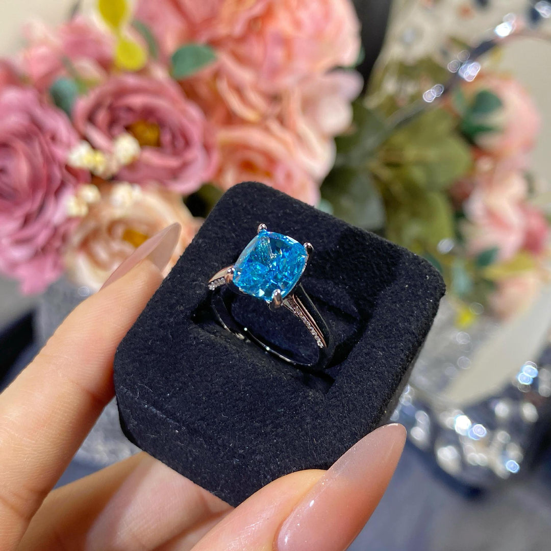 Cushion Cut Gemstone Ring