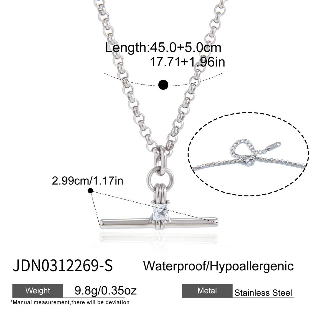 Talia T-Bar Pendant Necklace