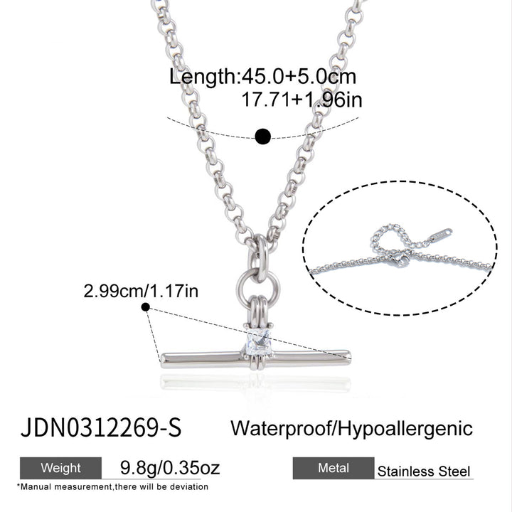 Talia T-Bar Pendant Necklace