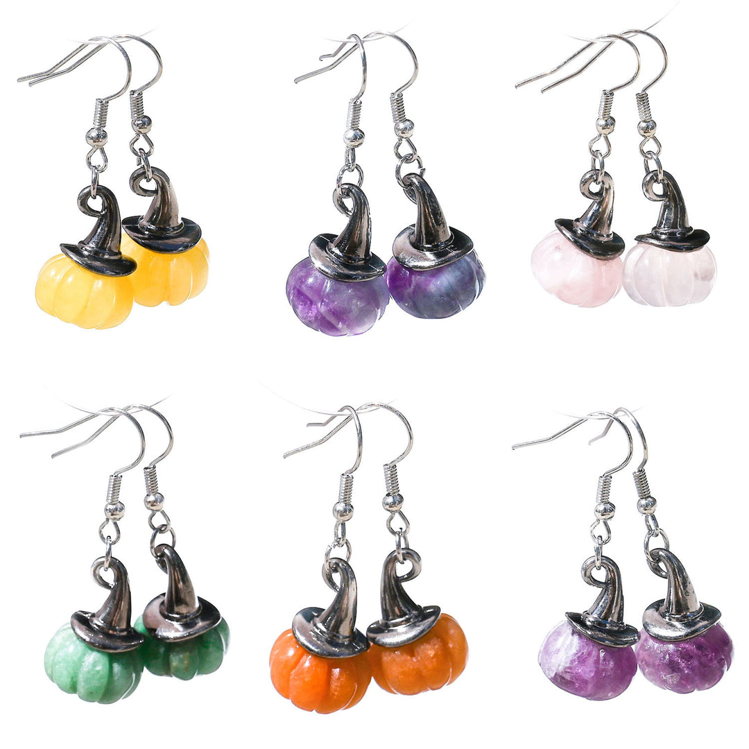 Halloween Pumpkin Drop Earrings