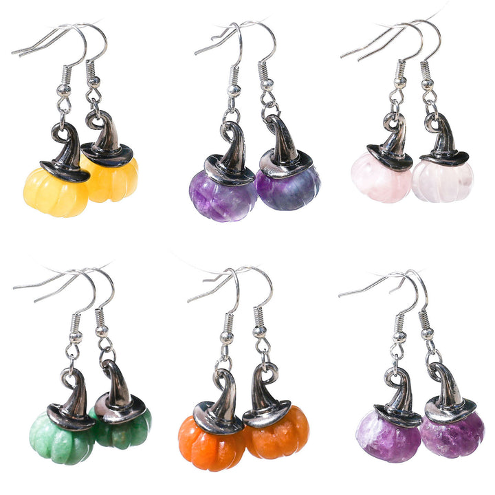 Halloween Pumpkin Drop Earrings