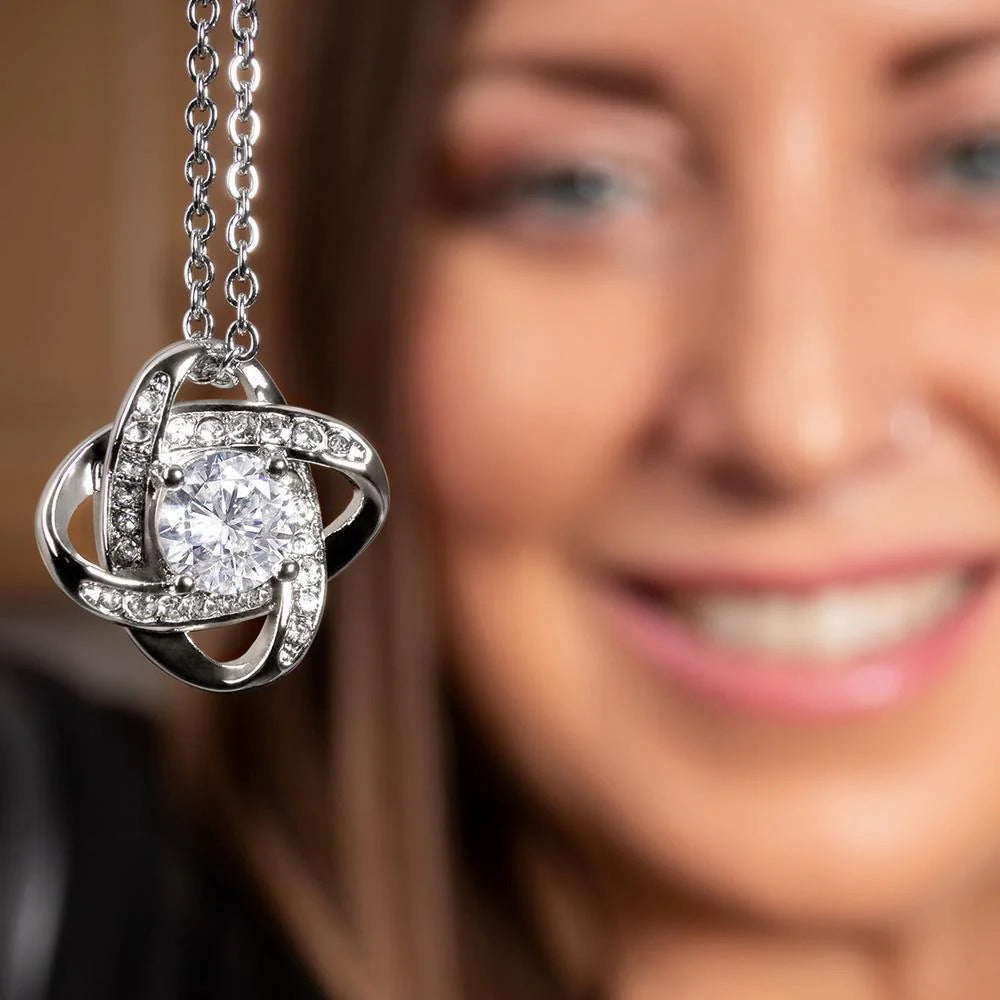 Eternal Knot CZ Necklace