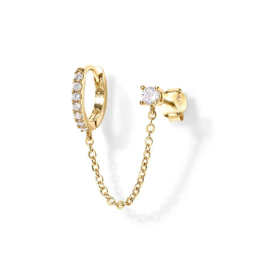 Chain Link Hoop Earrings