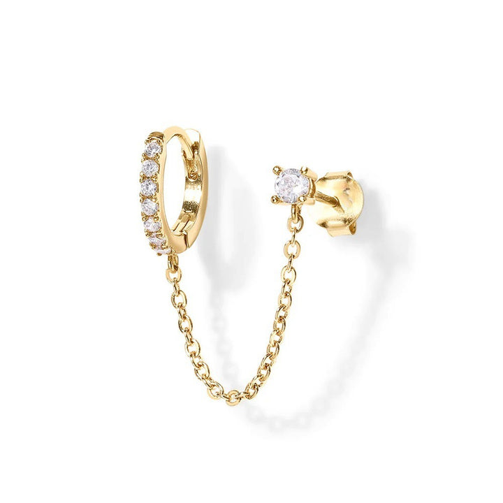 Chain Link Hoop Earrings