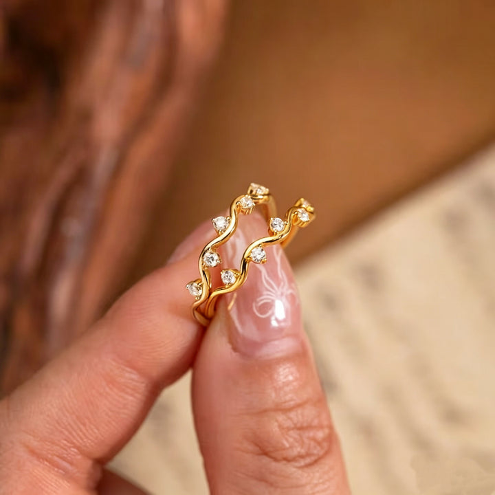 Healing Wave Zircon Ring