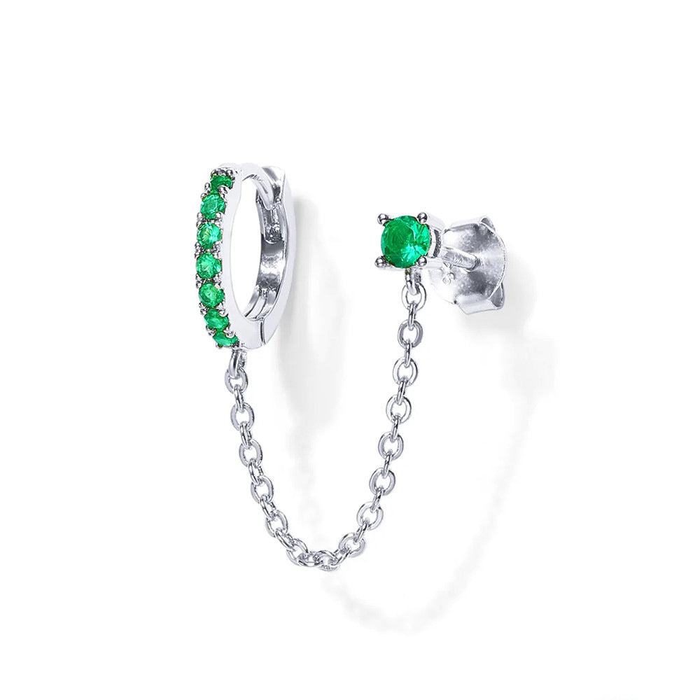Chain Link Hoop Earrings