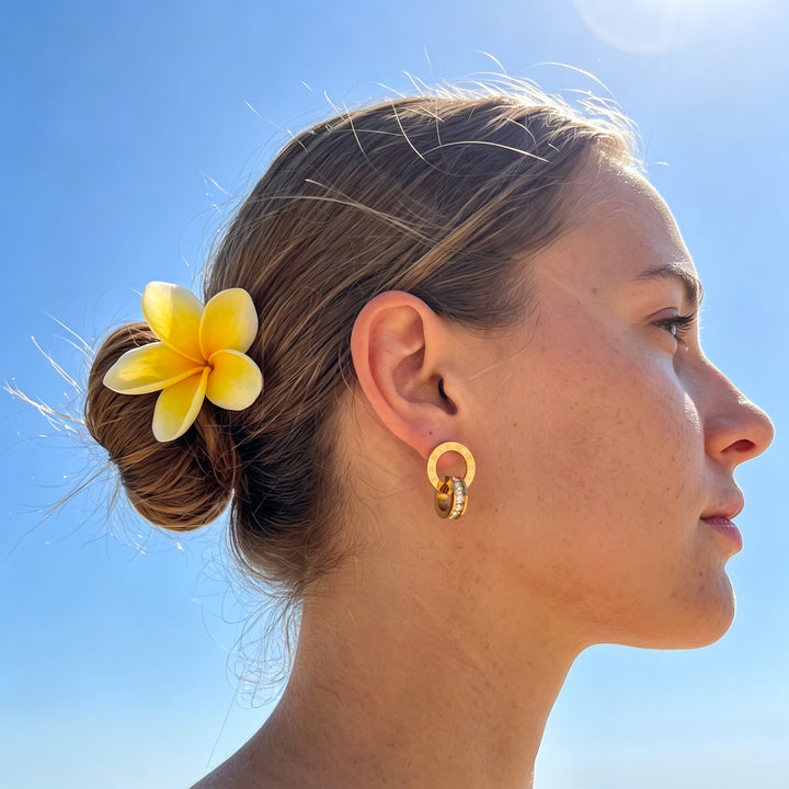 Roman Ring Drop Earrings