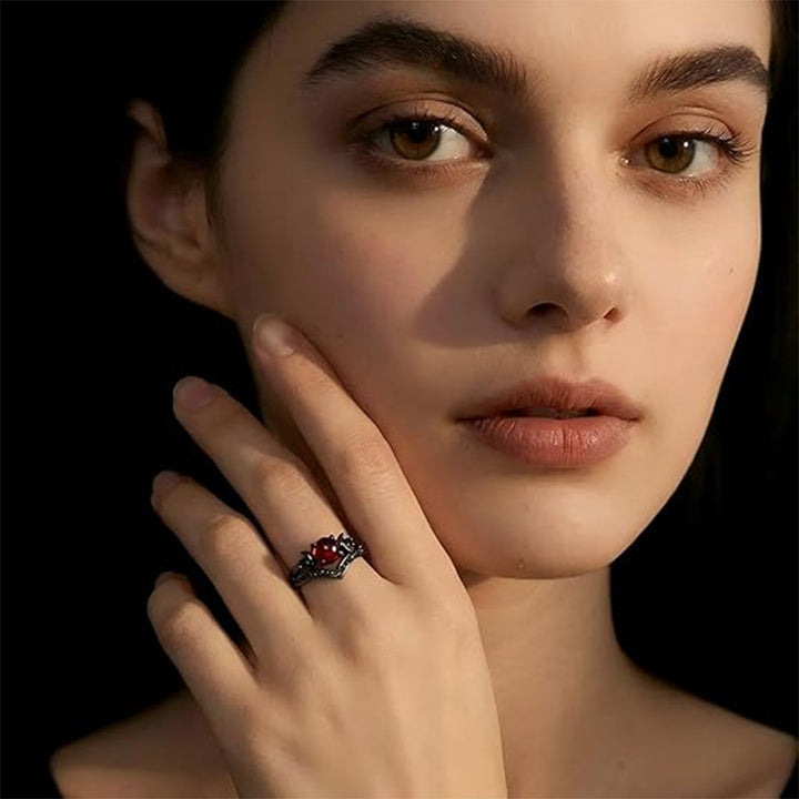 Celestial Moon V-Shaped Ring