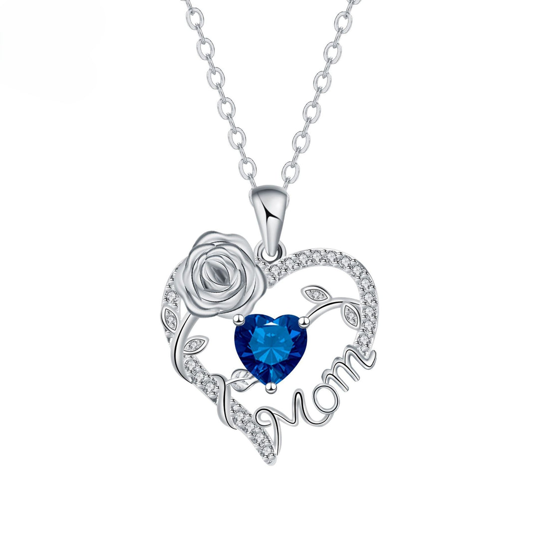 Rose Heart Love Pendant Necklace