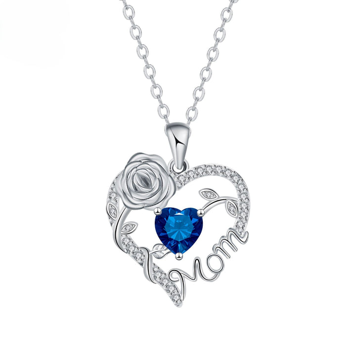 Rose Heart Love Pendant Necklace