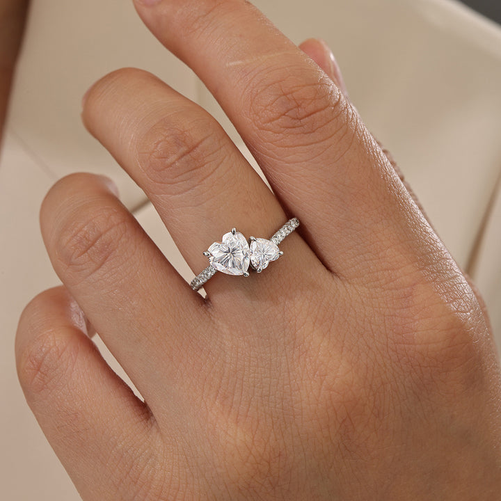 Toi et Moi Zircon Ring