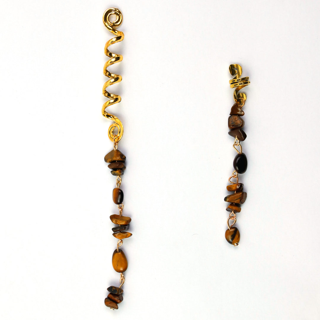 Boho Stone Tassel Hair Accessory