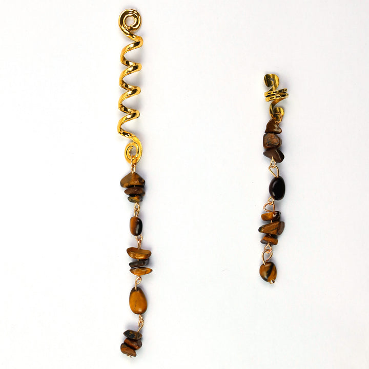 Boho Stone Tassel Hair Accessory