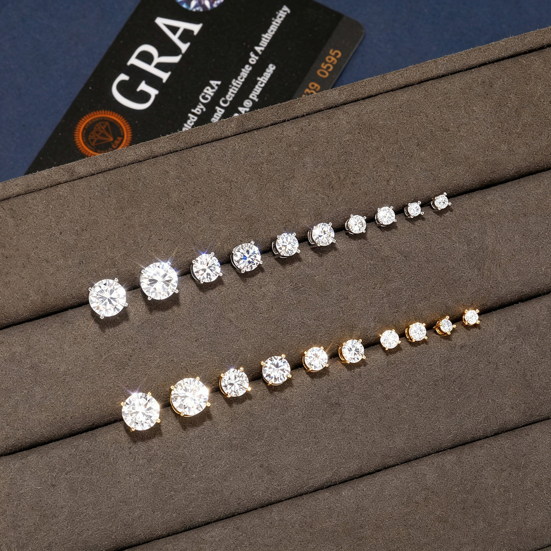 Cushion Cut Zircon Stud Earrings