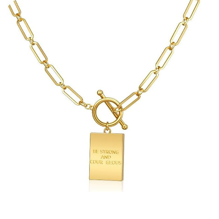 Cross Toggle Pendant Necklace