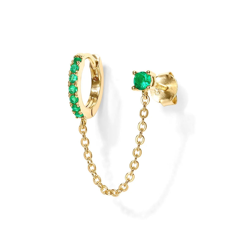 Chain Link Hoop Earrings