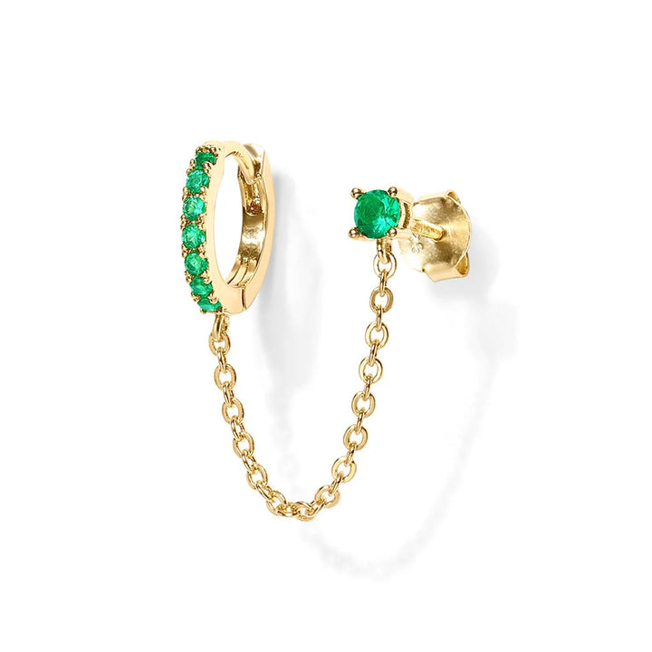 Chain Link Hoop Earrings