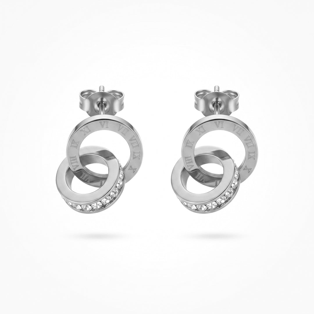 Roman Ring Drop Earrings