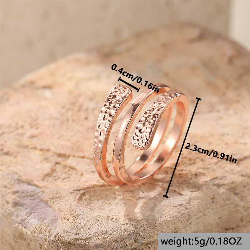 Textured Open Wrap Ring