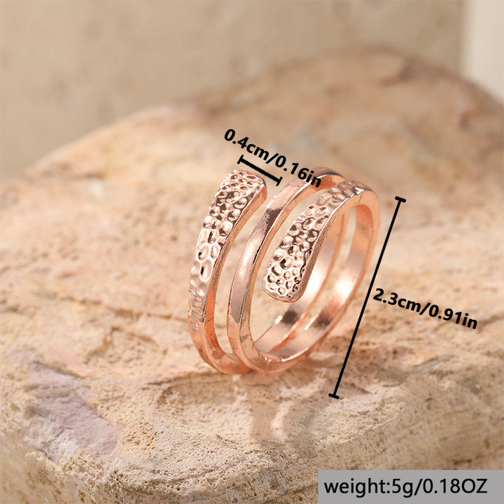 Textured Open Wrap Ring