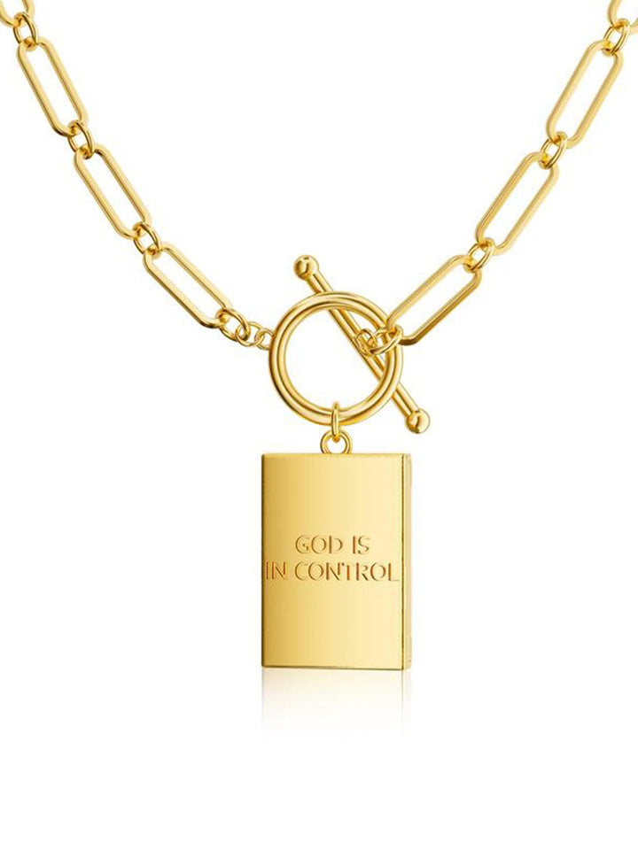 Cross Toggle Pendant Necklace