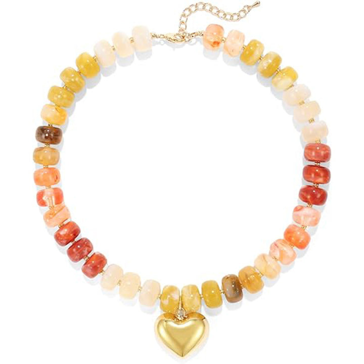 Colorful Natural Stone Necklace