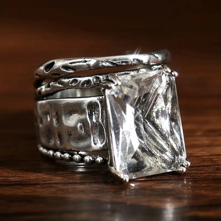 Rustic Wide Band Ring