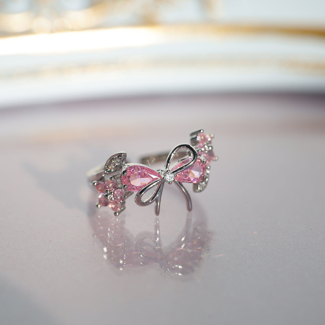 Bow Crystal Ring