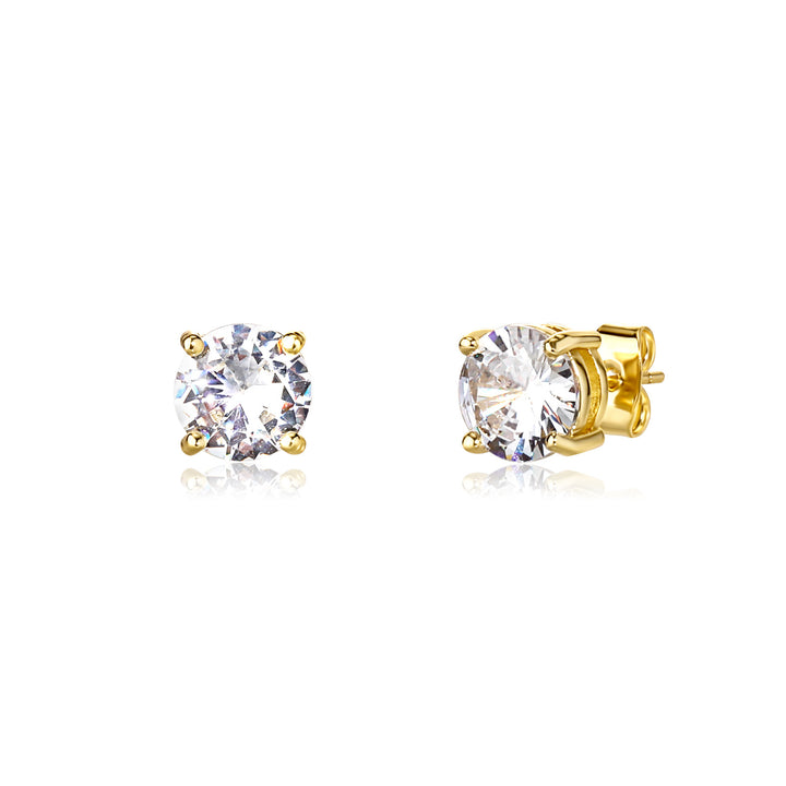 Cushion Cut Zircon Stud Earrings