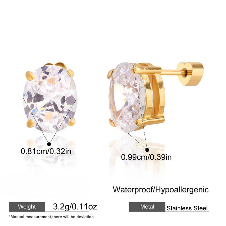 Lumière CZ Stud Earrings