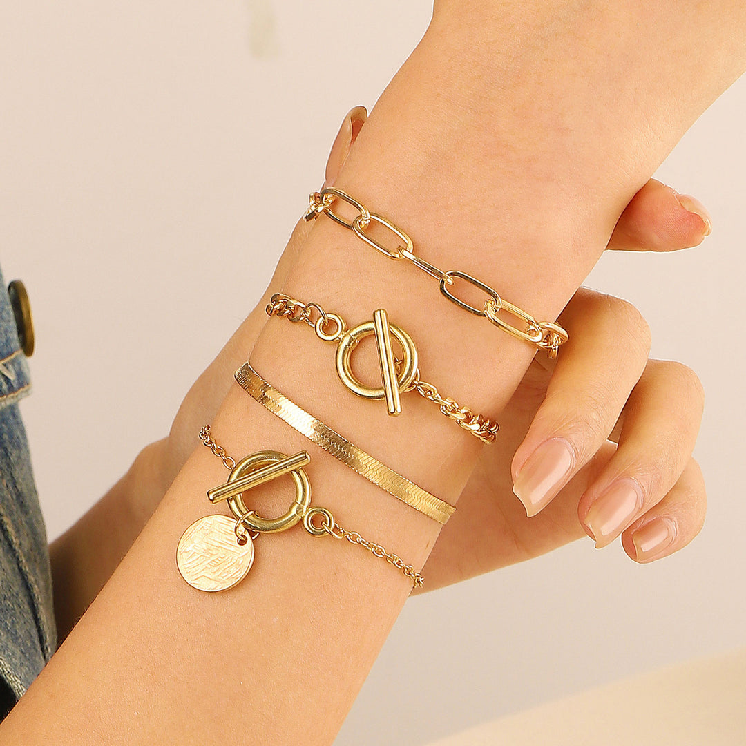 Gold Layered Chain Bracelet