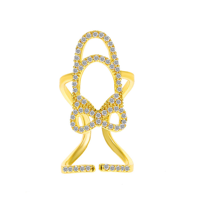 Pavé Zircon Nail Ring