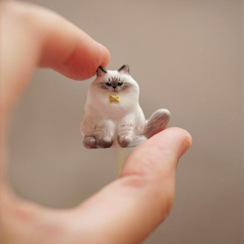 Cute Cat Flower Pendant Necklace