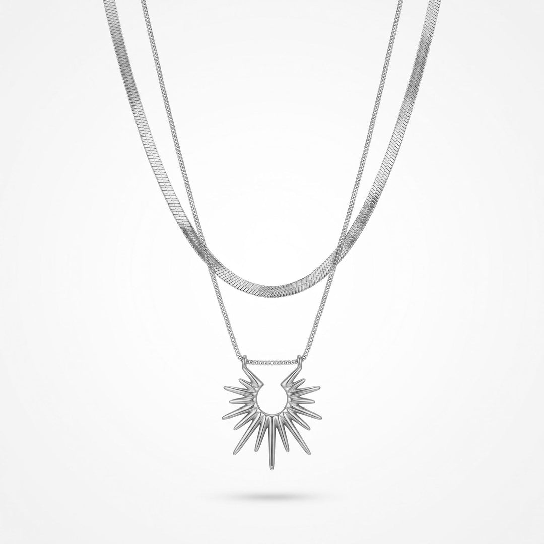 Sunburst Layered Necklace