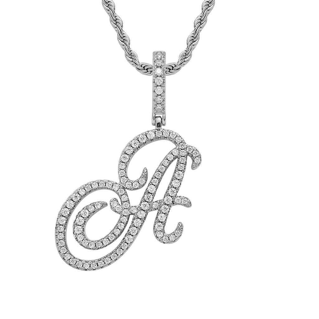 Personalized Letter Zircon Pendant Necklace