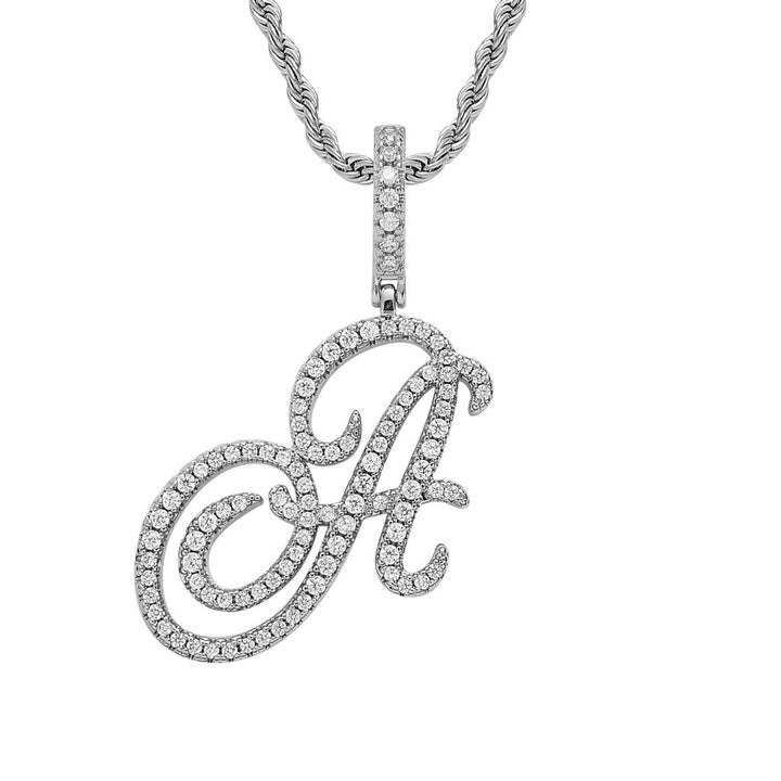 Personalized Letter Zircon Pendant Necklace