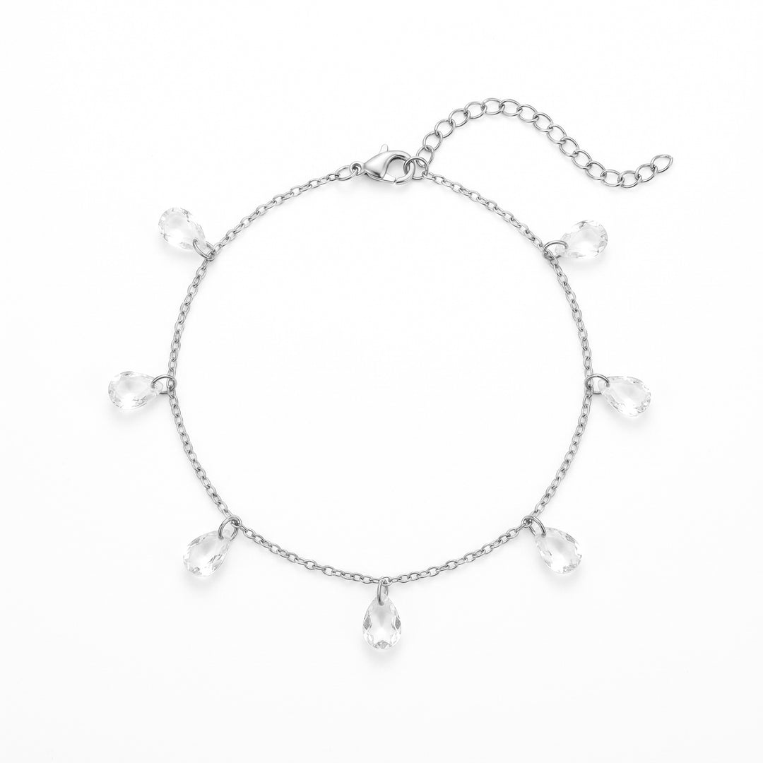 Teardrop Charm Anklet