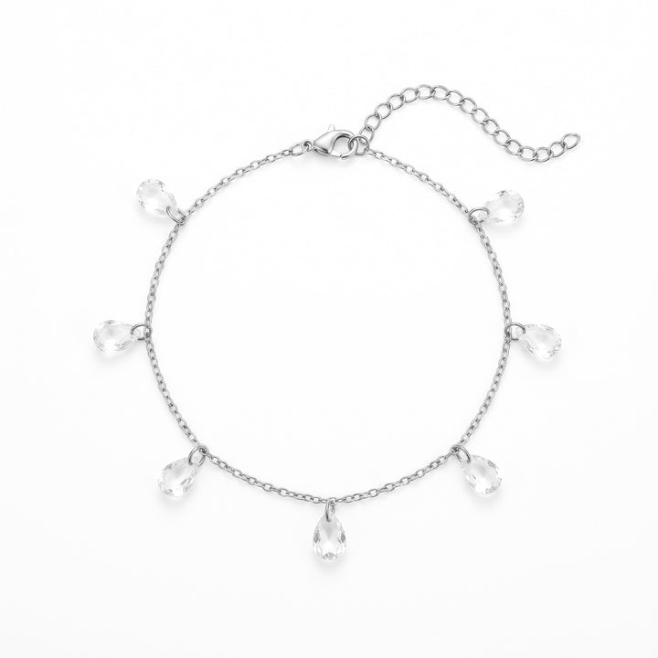 Teardrop Charm Anklet