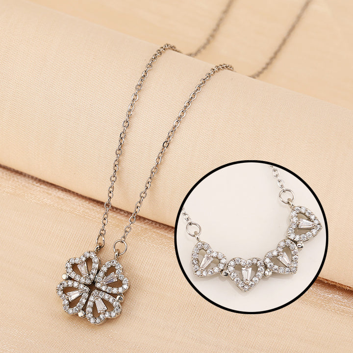Transformable Four Heart Necklace
